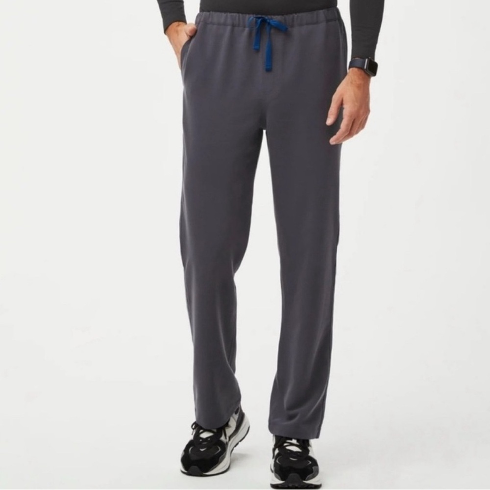 Figs Men's Pisco Charcoal Joggers with Navy Detail